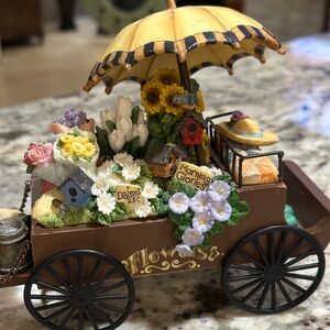 San Francisco Music Box Company Flower Cart Plays Younger Than Springtime